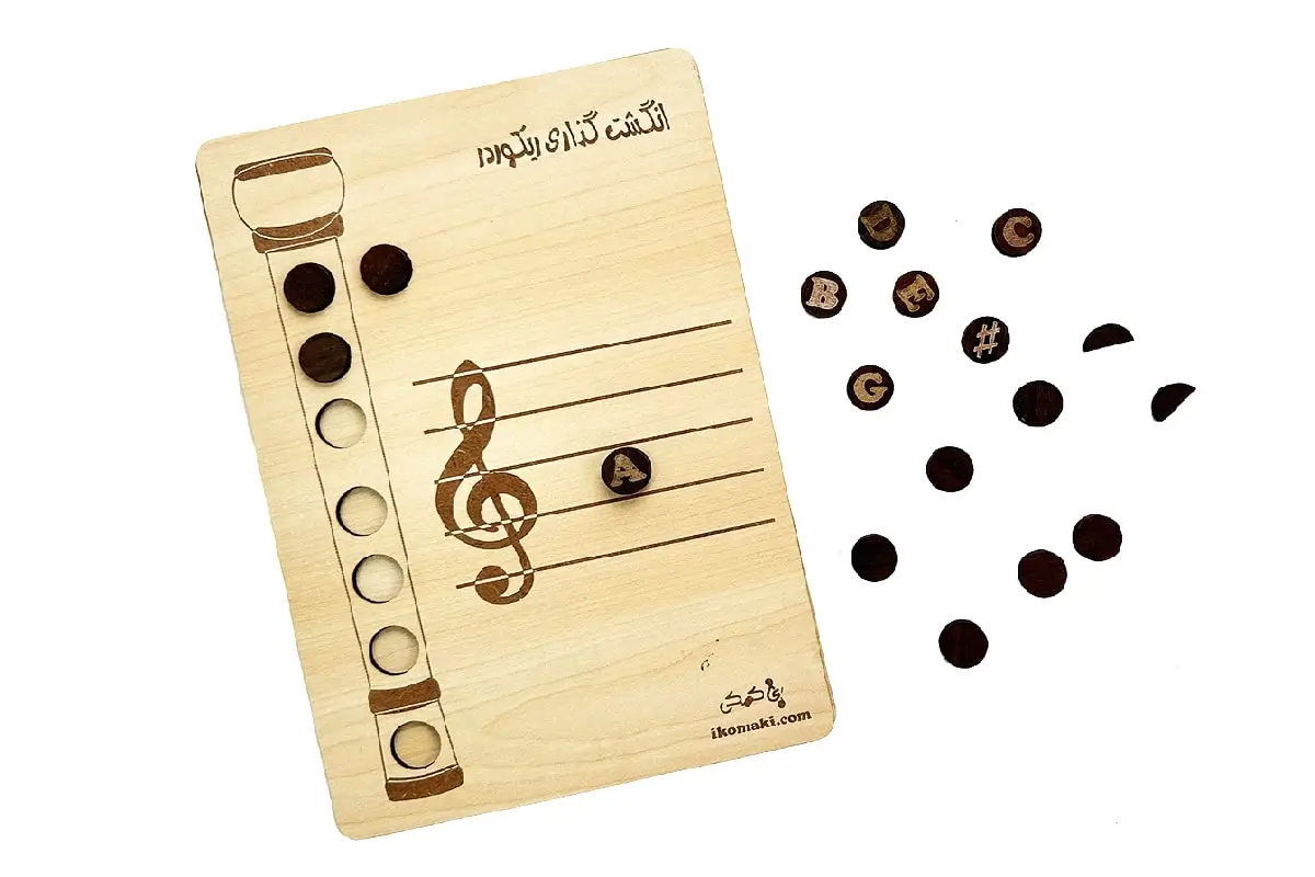 پازل انگشت گذاری ریکوردر اجزای زیادی دارد